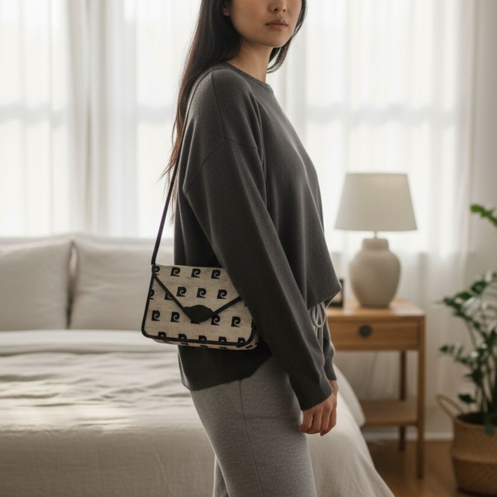 Stylish Black and White Women's Bag